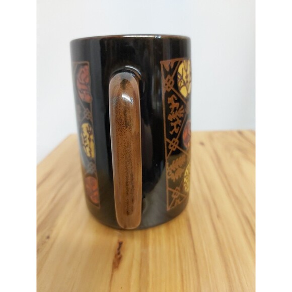 Asian Influence Brown Mug 1970s - Picture 5 of 8